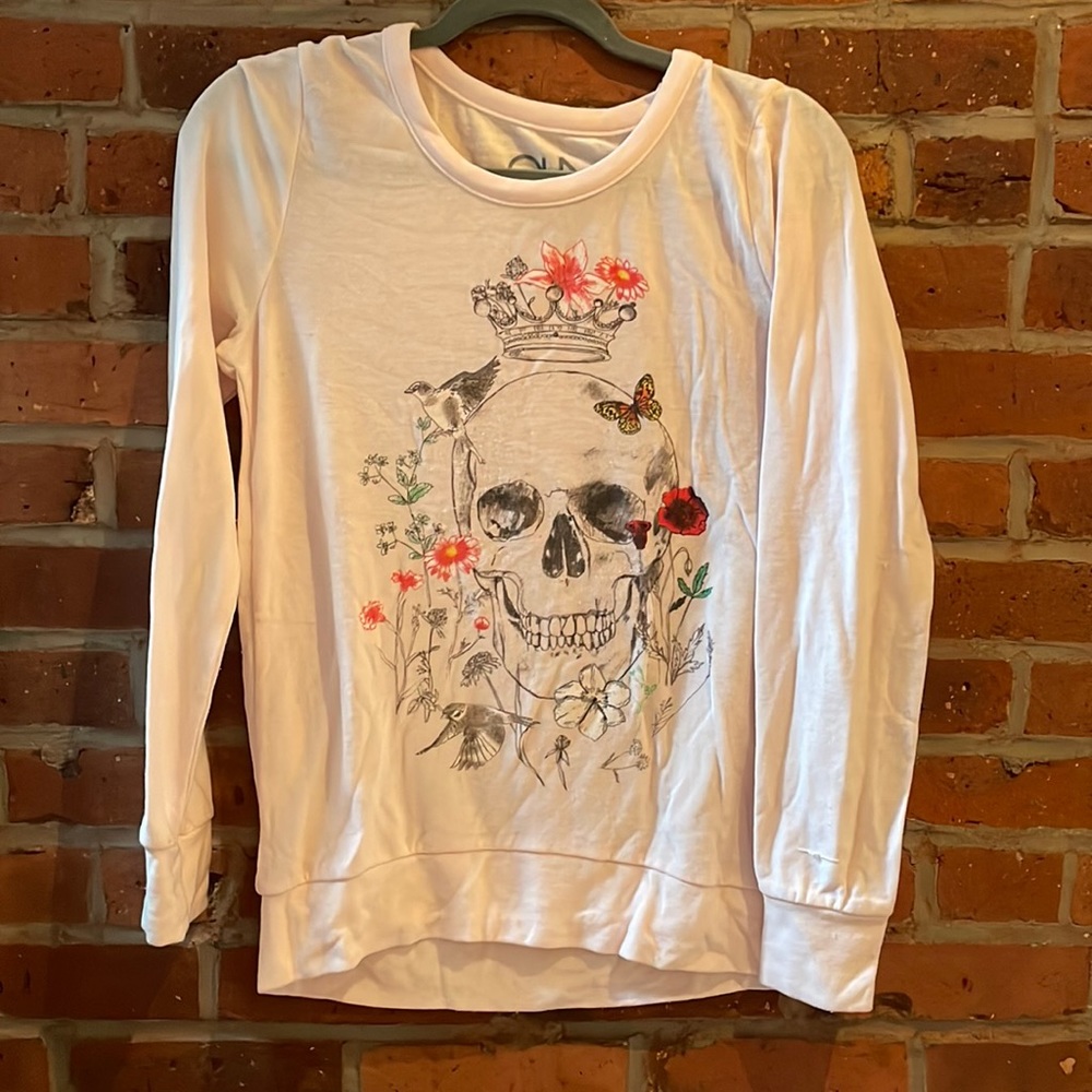 Chaser Pink Skull Pullover